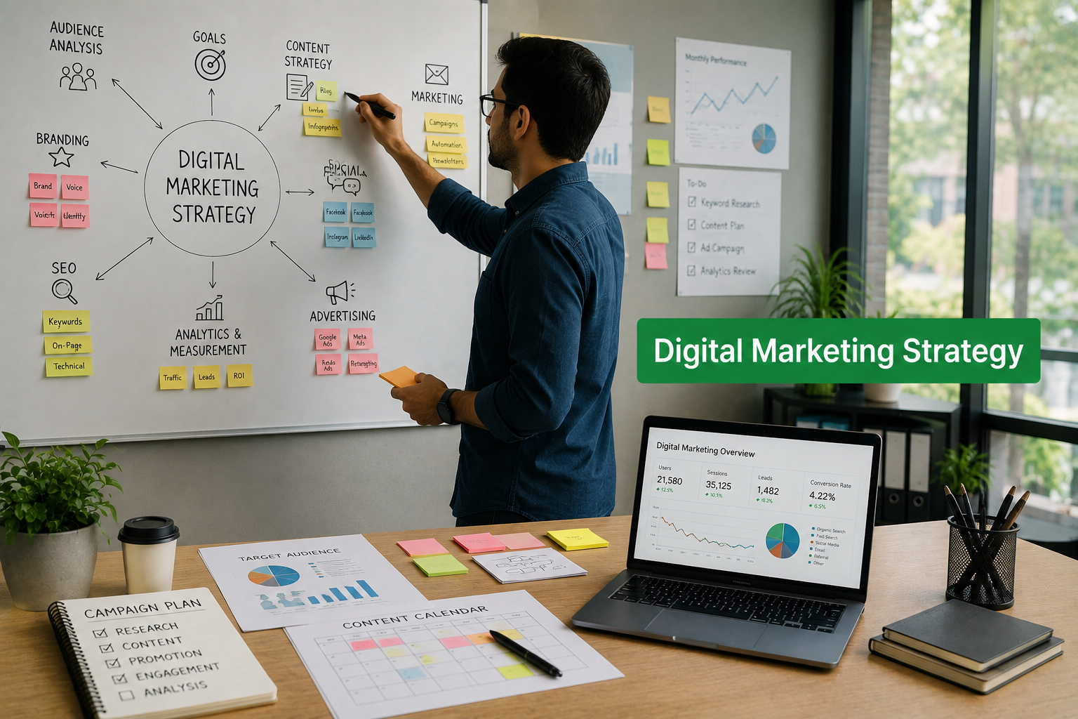 Digital marketing strategy for improving online visibility